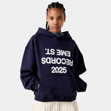 Inside Out Navy Oversized Hoodie Hoodies eme