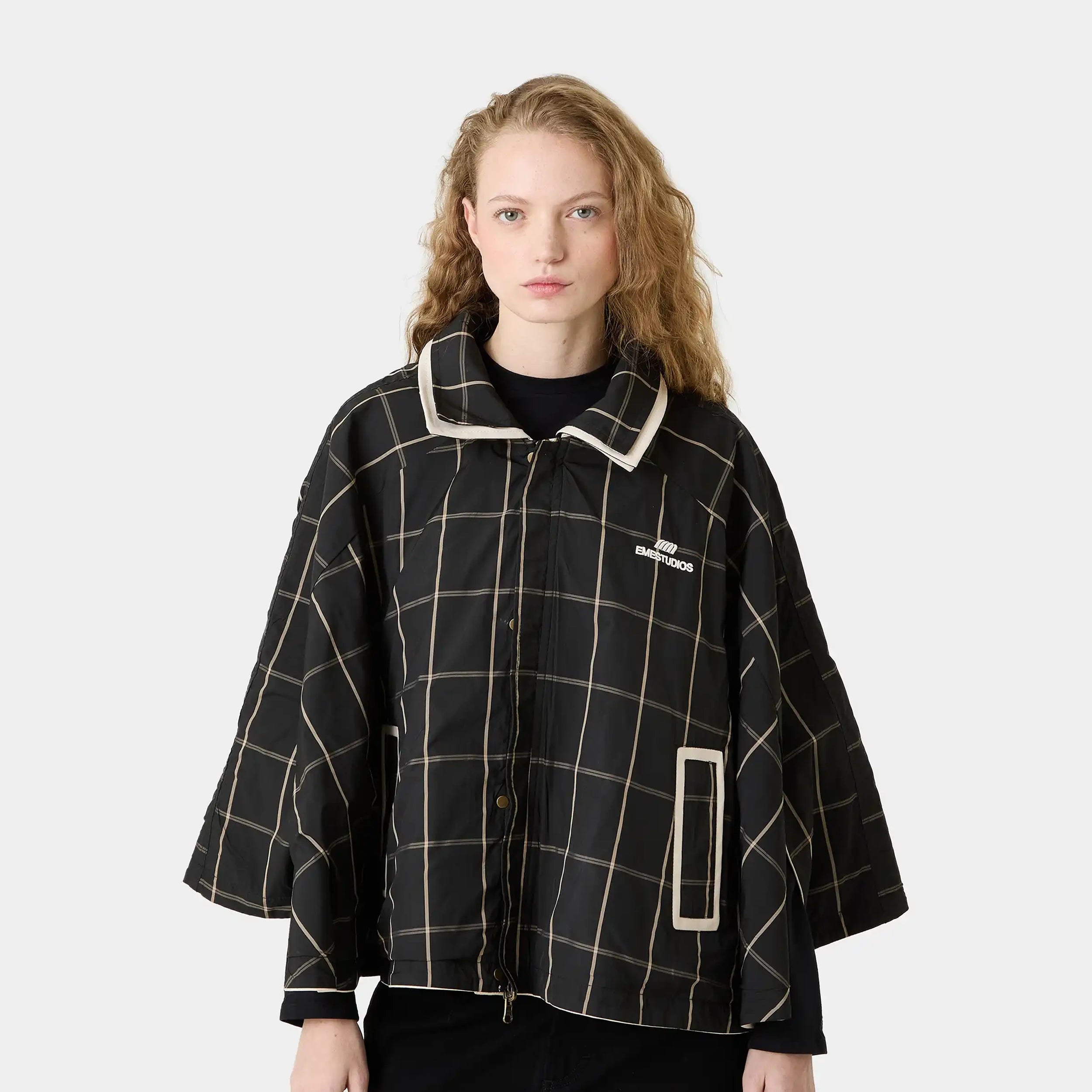 Edra Light Camel Reversible Cape Woman Outerwear Eme Studios