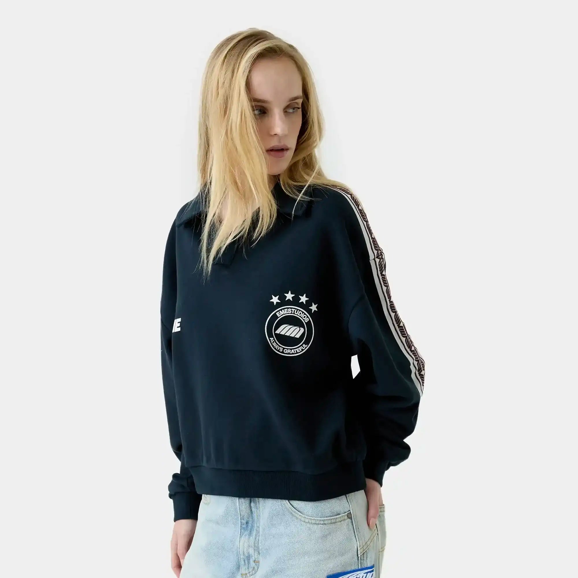 Cane Shadow Polo Crewneck Sweatshirts Eme Studios