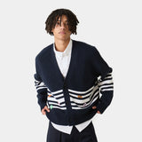 Pins Navy Cardigan Knitwear Eme Studios