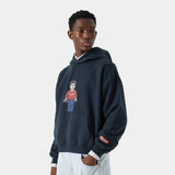 Brick Navy Oversized Hoodie Hoodies eme