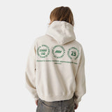 Stamp Off Sand Oversized Hoodie Hoodies Eme Studios