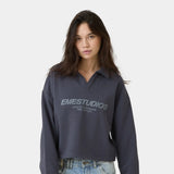 Playtime Ombre Blue Polo Crewneck Sweatshirts Eme Studios
