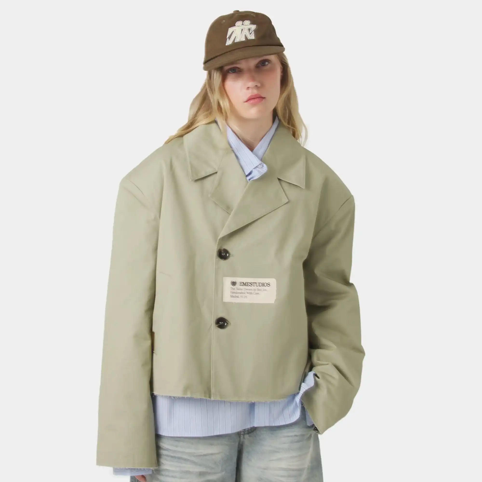 Crusader Dusty Green Blazer Outerwear Eme Studios