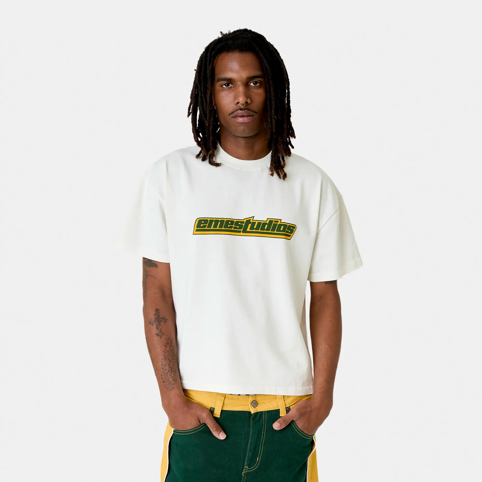 Outline Off Sand Oversized Tee T-shirts Eme Studios