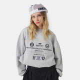 Chancellor Heather Grey Oversized Crewneck Sweatshirts Eme Studios