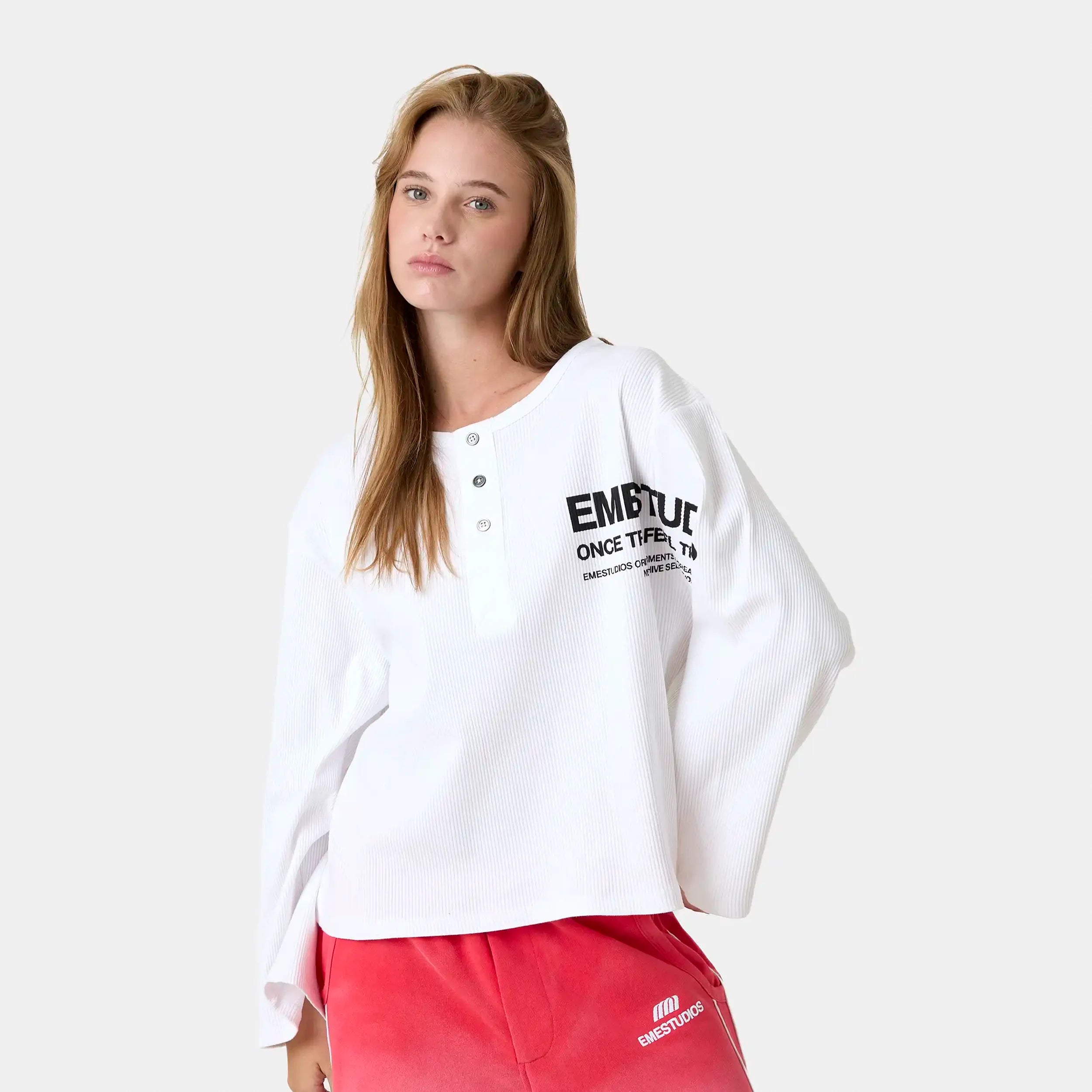Selection Henley Pearl Long Sleeve T-shirts Eme Studios