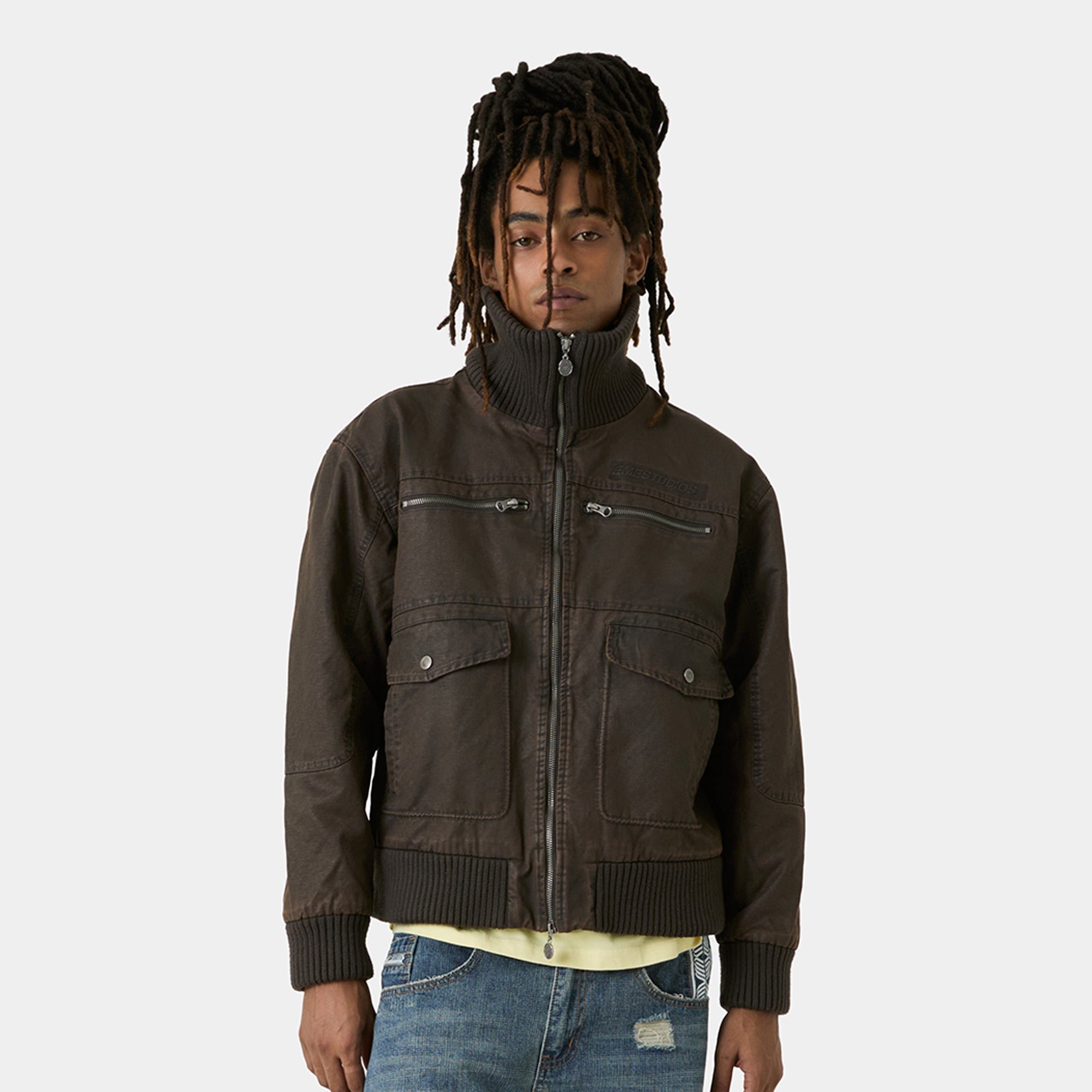 Sess Fawn Leather Jacket Outerwear Eme Studios