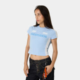 Sporty Baby Blue Tee Woman T-Shirts Eme Studios