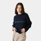 Tube Navy Knit Sweater Knitwear Eme Studios