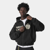 Slice Black Full Zip Hoodies Eme Studios