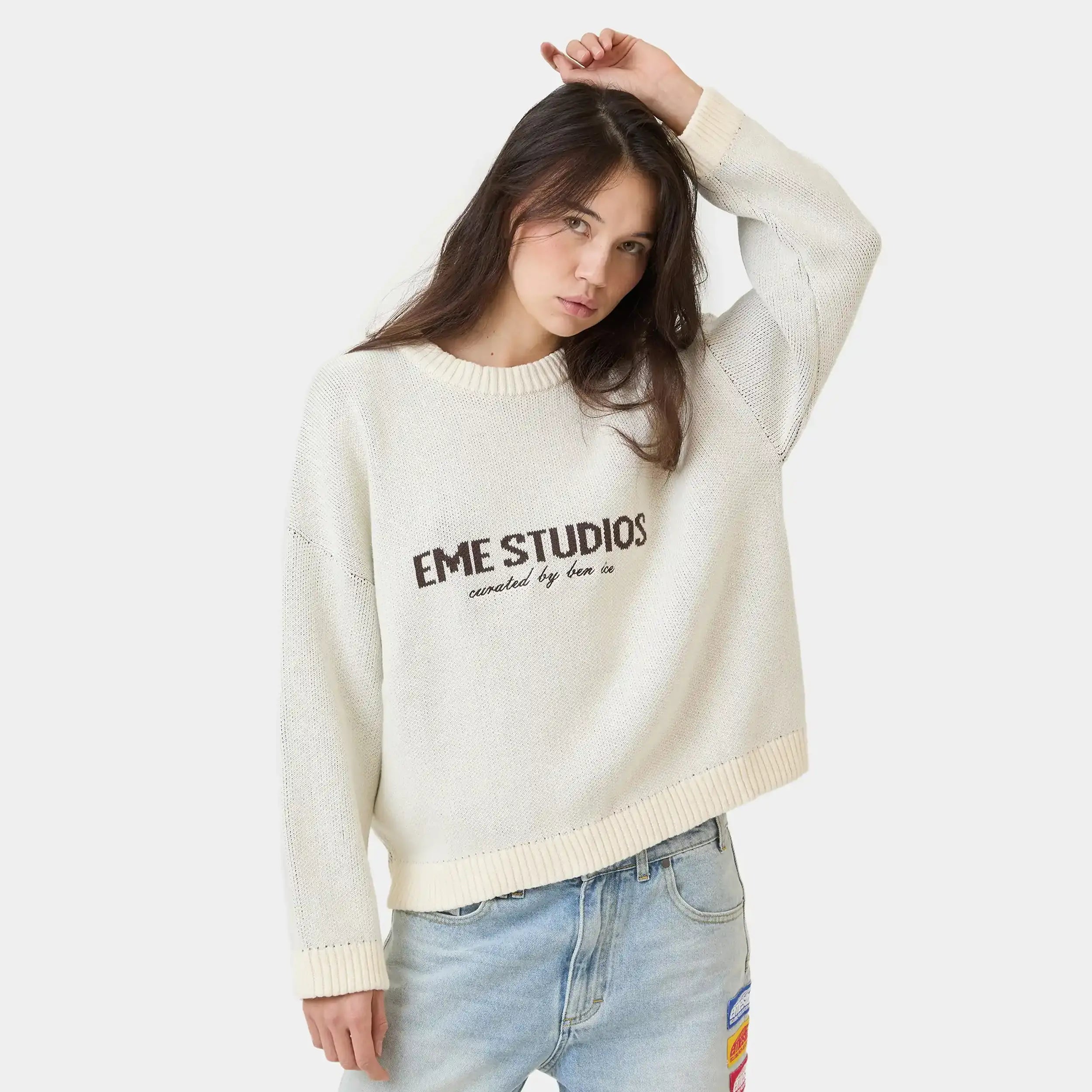 Master Off Sand Knit Sweater Knitwear eme