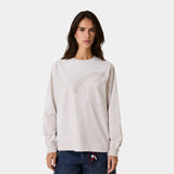 Frayed Pocket Off Sand Long Sleeve T-shirts Eme Studios