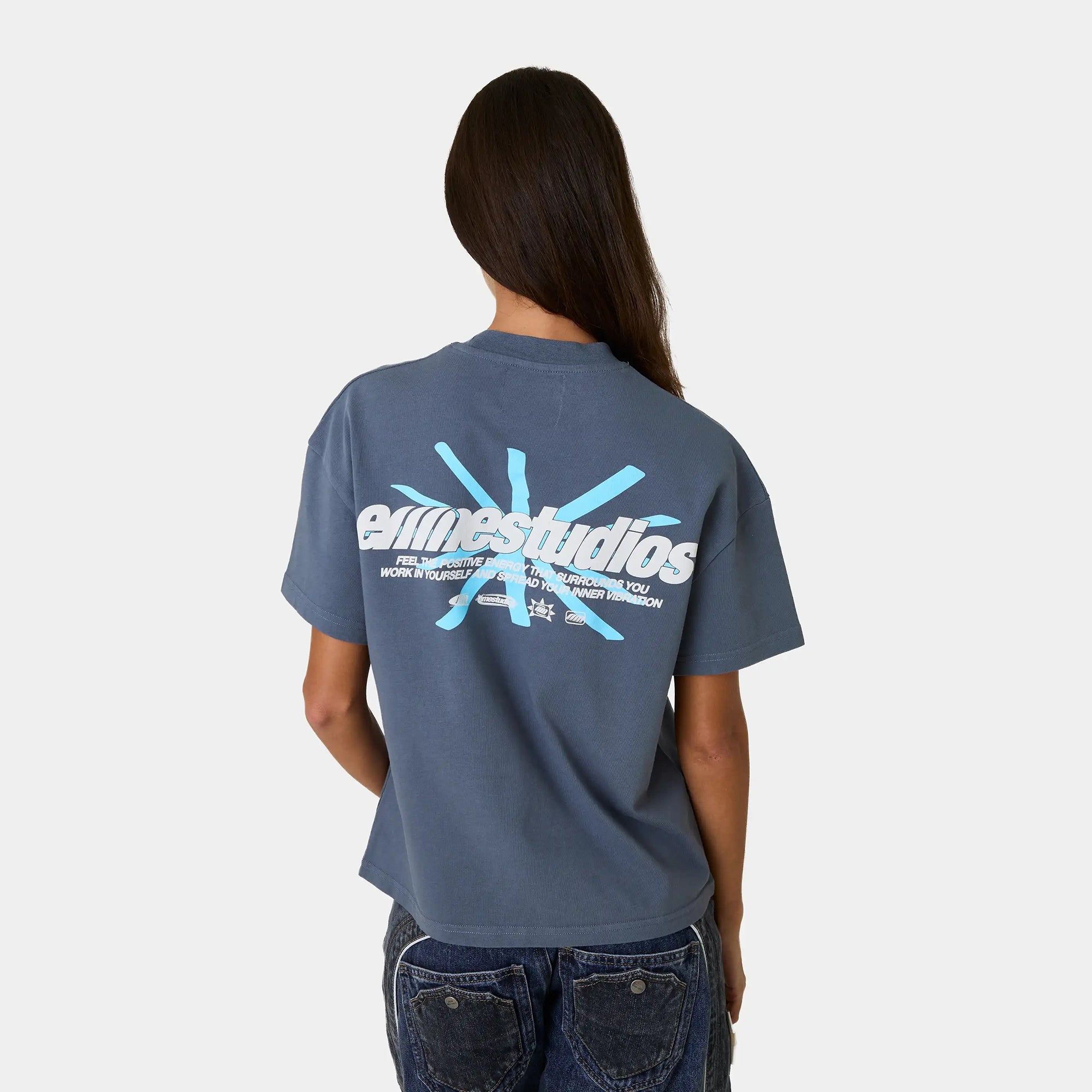 Endless Navy Oversized Tee T-shirts Eme Studios