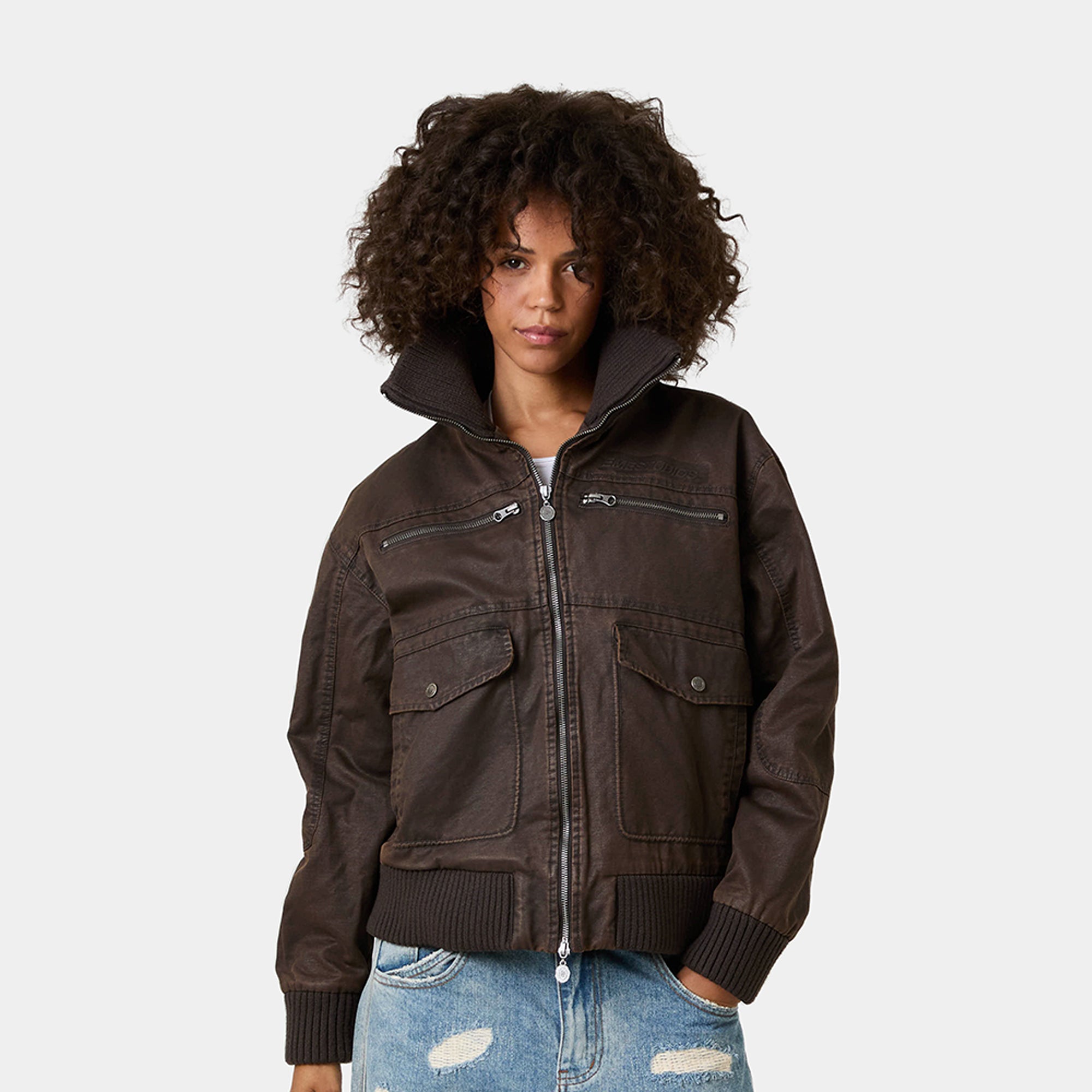 Sess Fawn Leather Jacket Outerwear Eme Studios