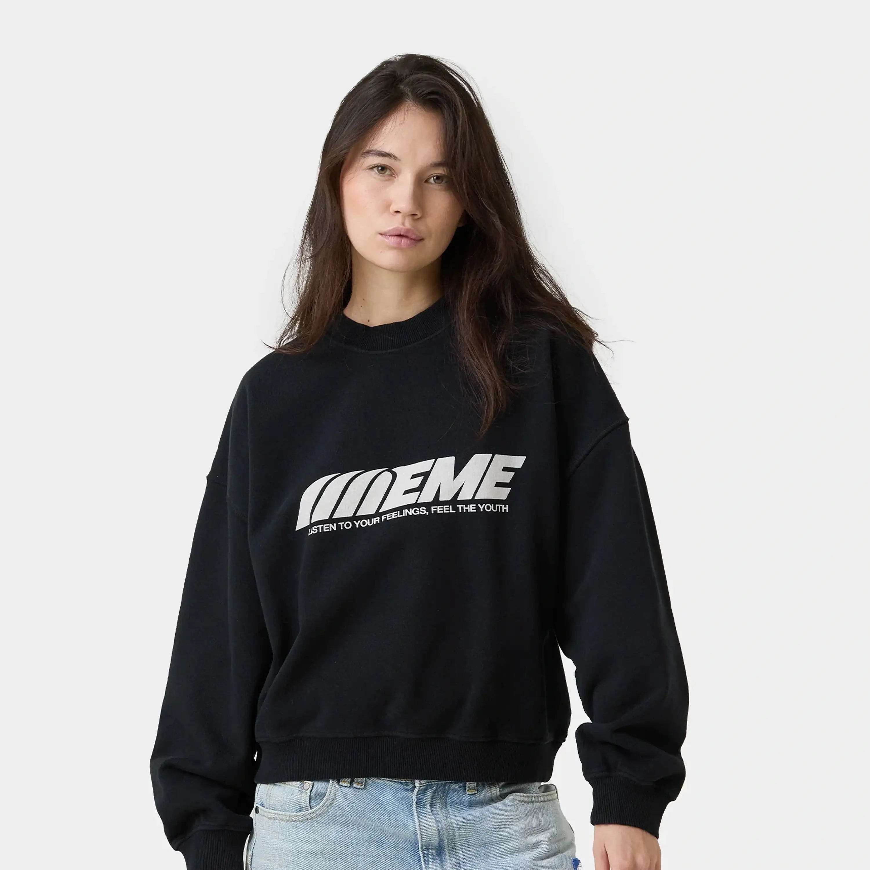 Staple Shadow Oversized Crewneck Sweatshirts Eme Studios