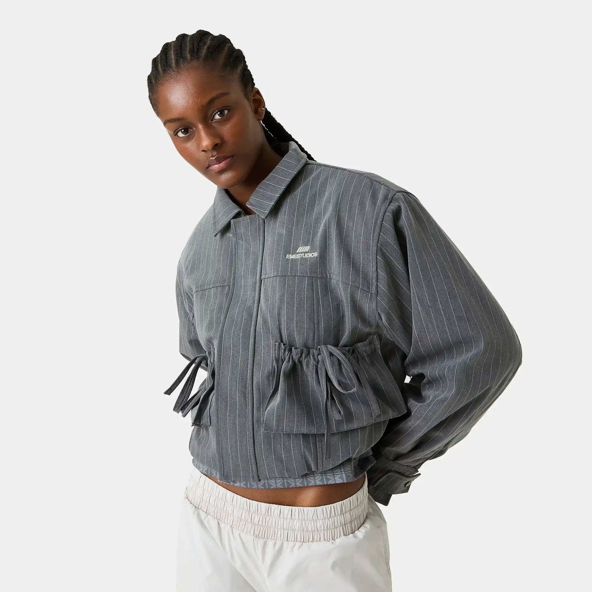 Pipi Grey Jacket Woman Outerwear Eme Studios