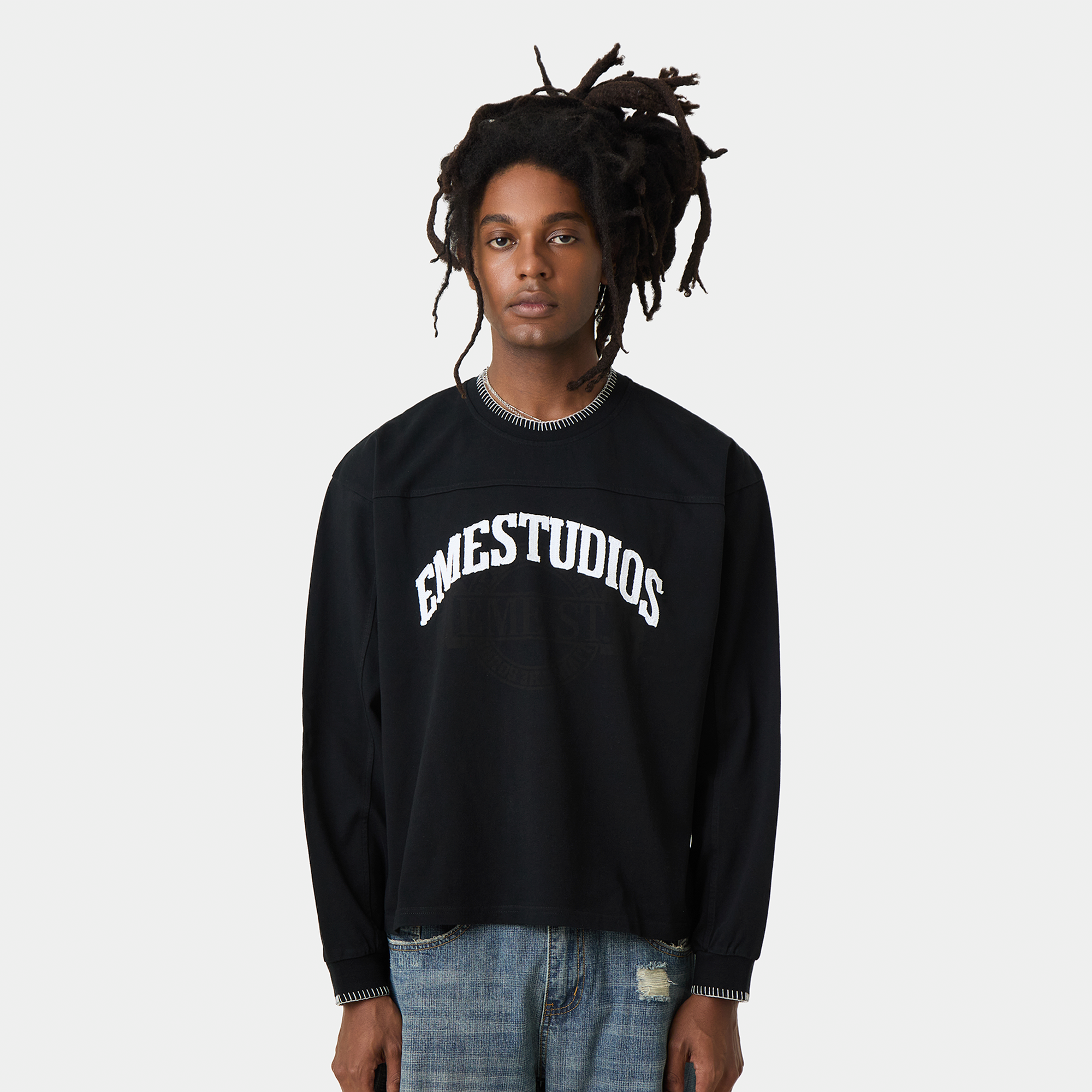 Windsor Black Long Sleeve T-shirts Eme Studios