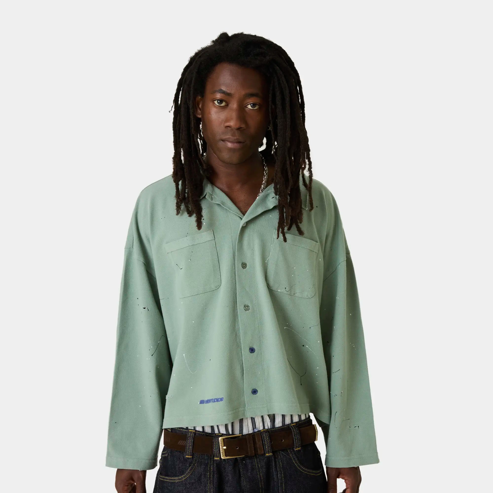 Riviera Sage Polo Shirt Shirts Eme Studios