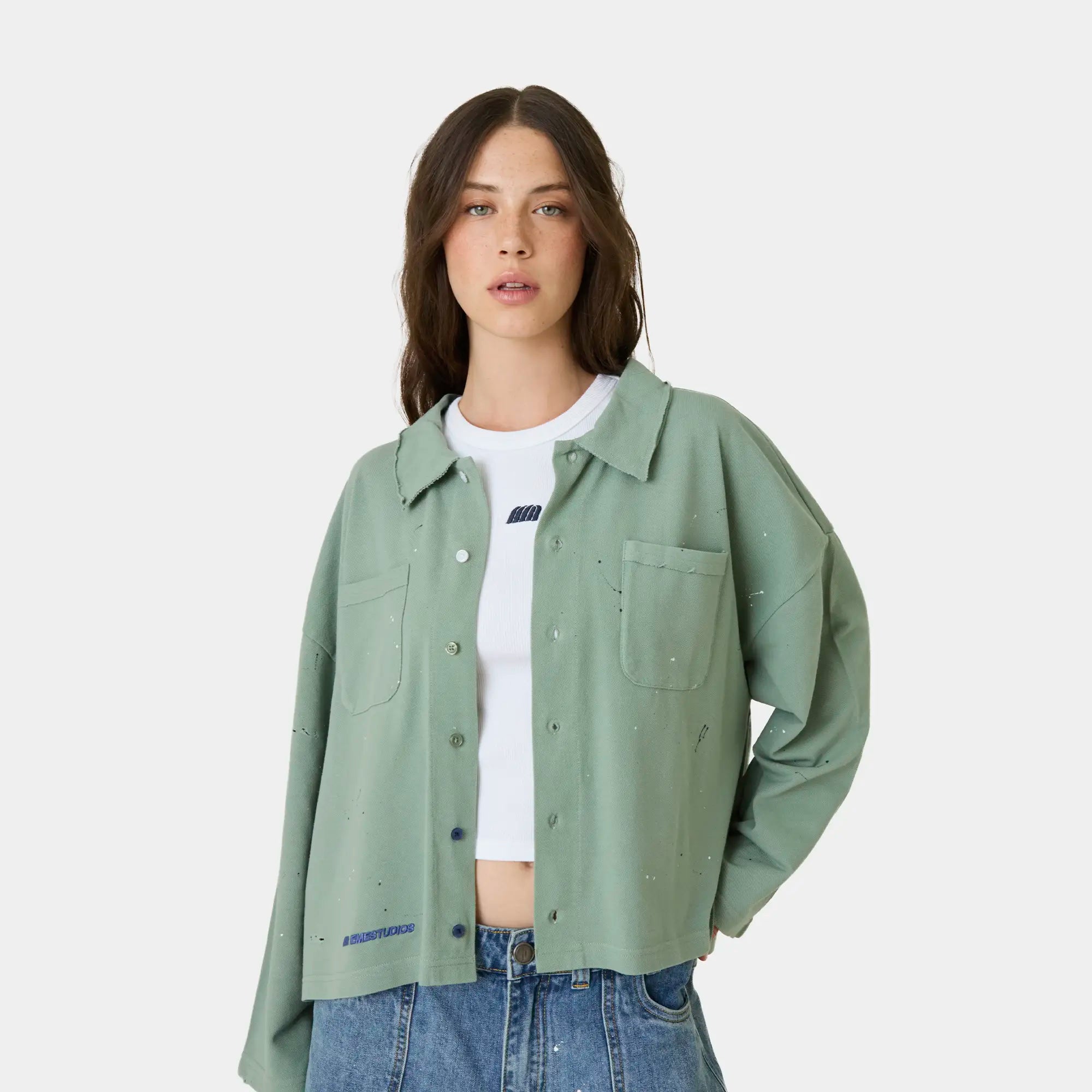 Riviera Sage Polo Shirt Shirts Eme Studios