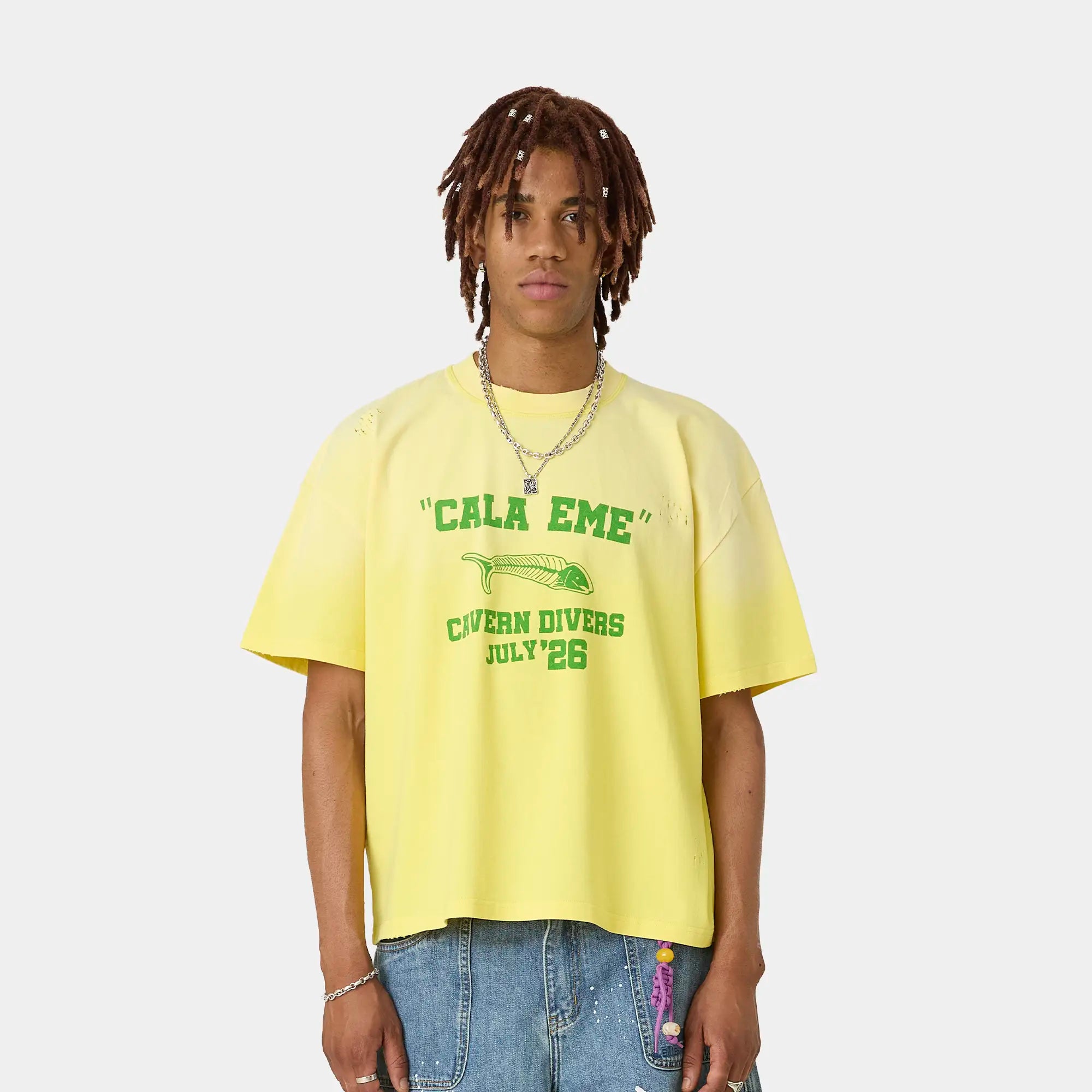 Ocean Club Lemon Oversized Tee T-shirts Eme Studios