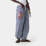 Patches Vichy Indigo Cargo Pants Pants eme