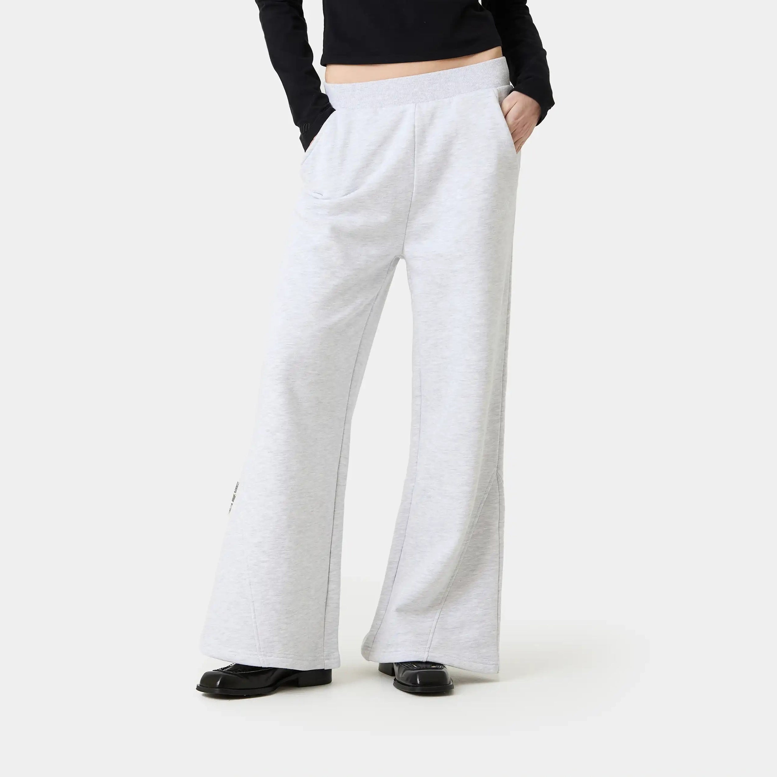 Cinam Heather Grey Sweatpants Woman Pants Eme Studios