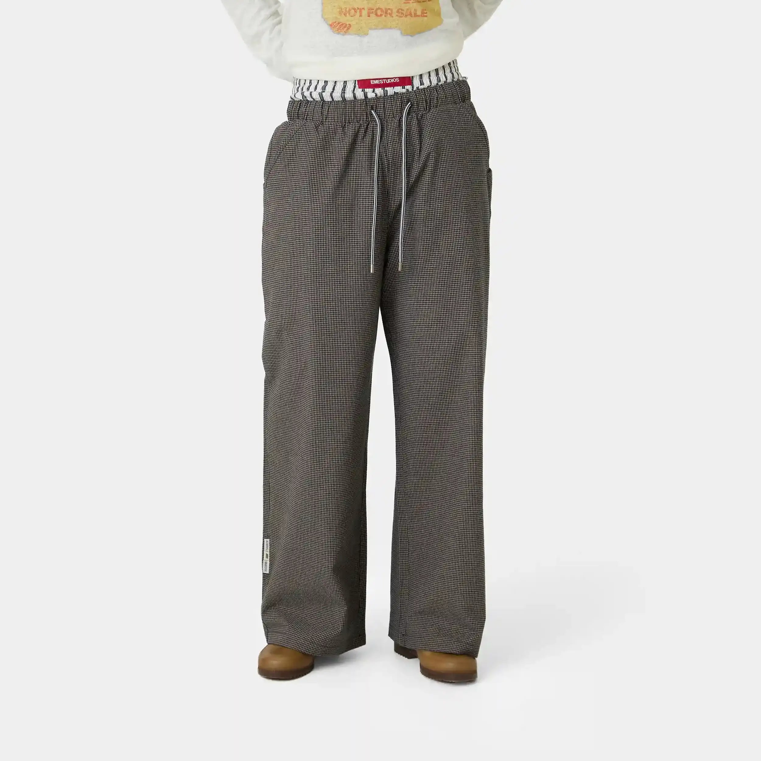 AHL Navy Wide Pants Pants Eme Studios