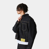 Ledger Raw Denim Jacket Outerwear Eme Studios