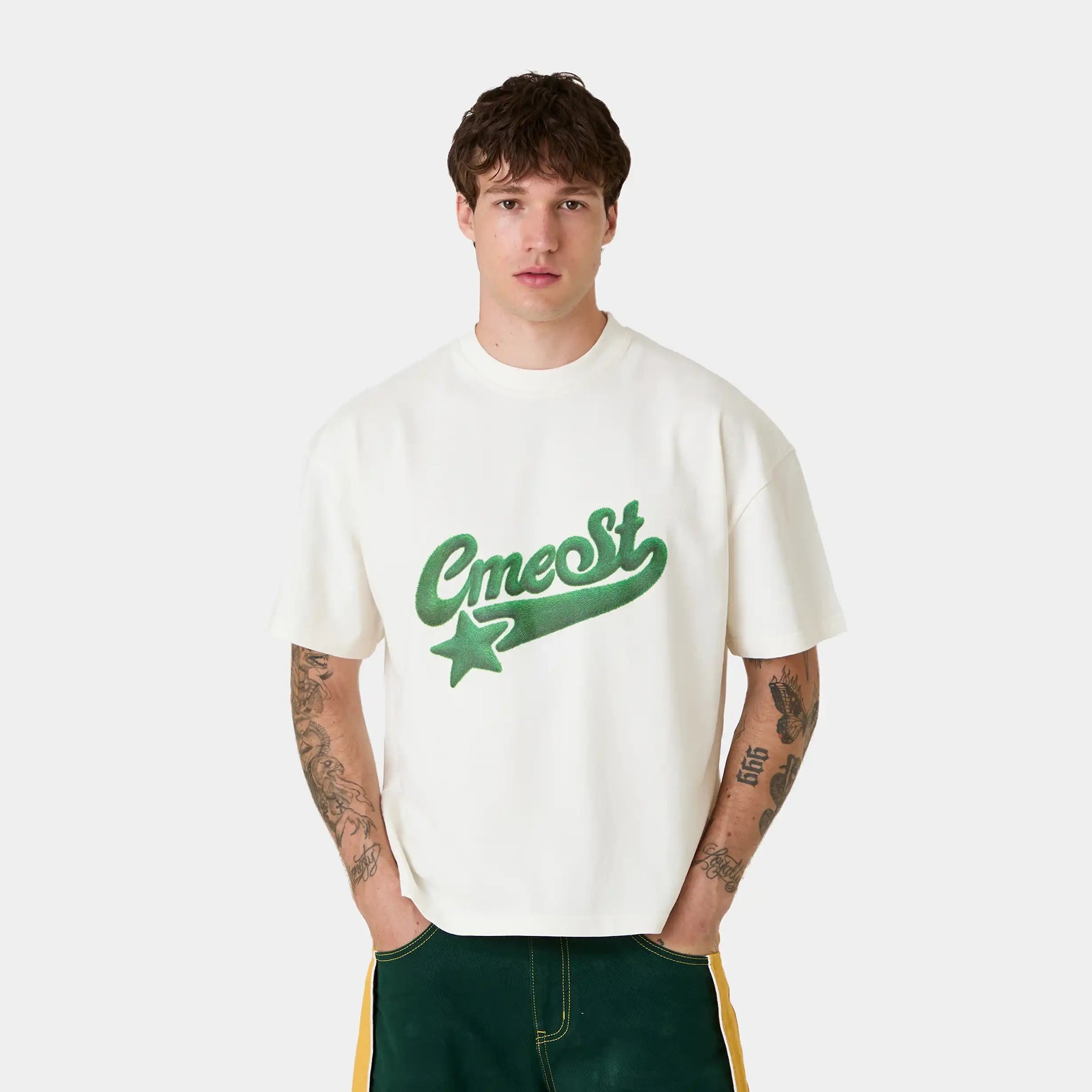 Fuzzy Pearl Oversized Tee T-shirts Eme Studios