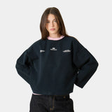 Suit Navy Oversized Crewneck Sweatshirts Eme Studios