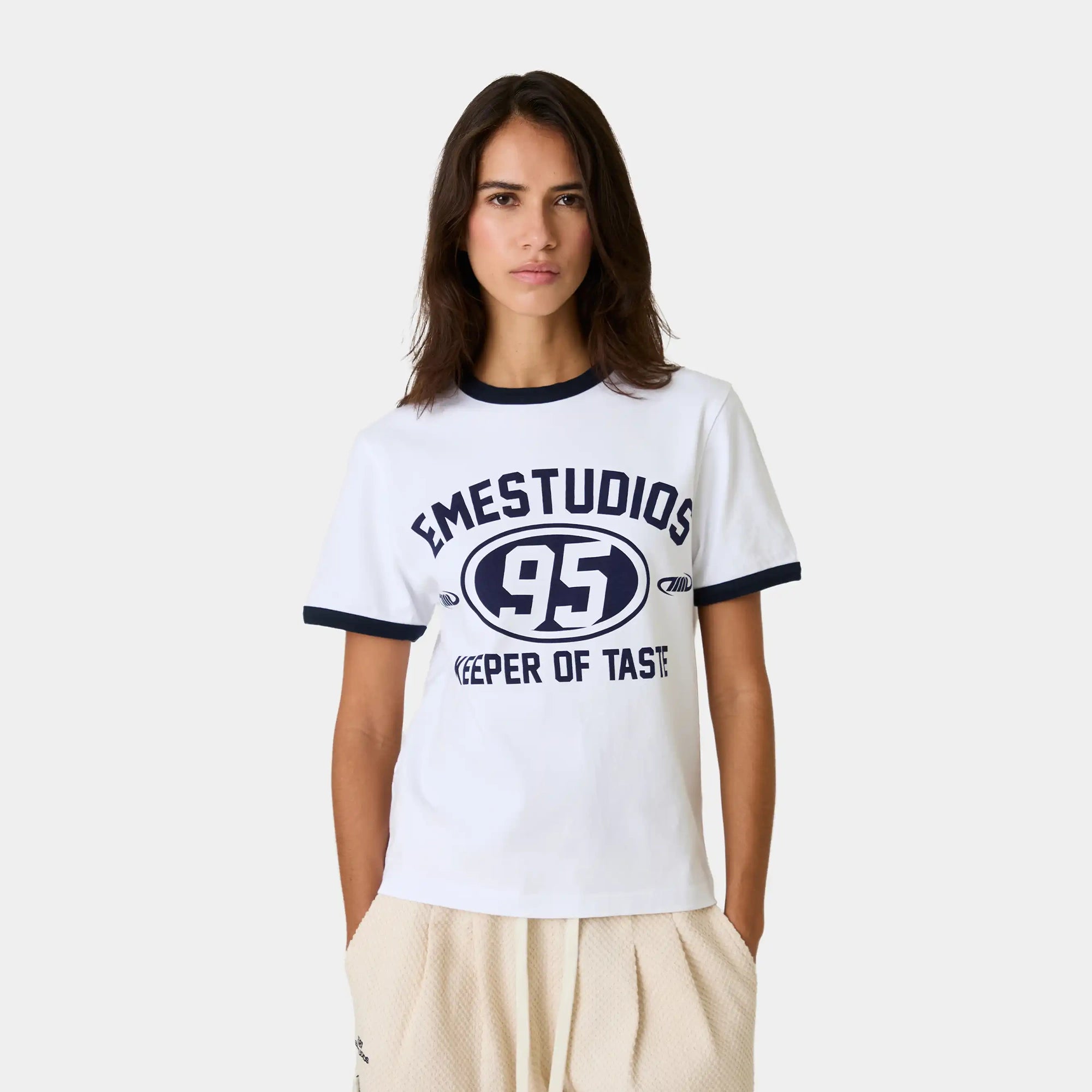 Pitcher Pearl Oversized Tee T-shirts Eme Studios