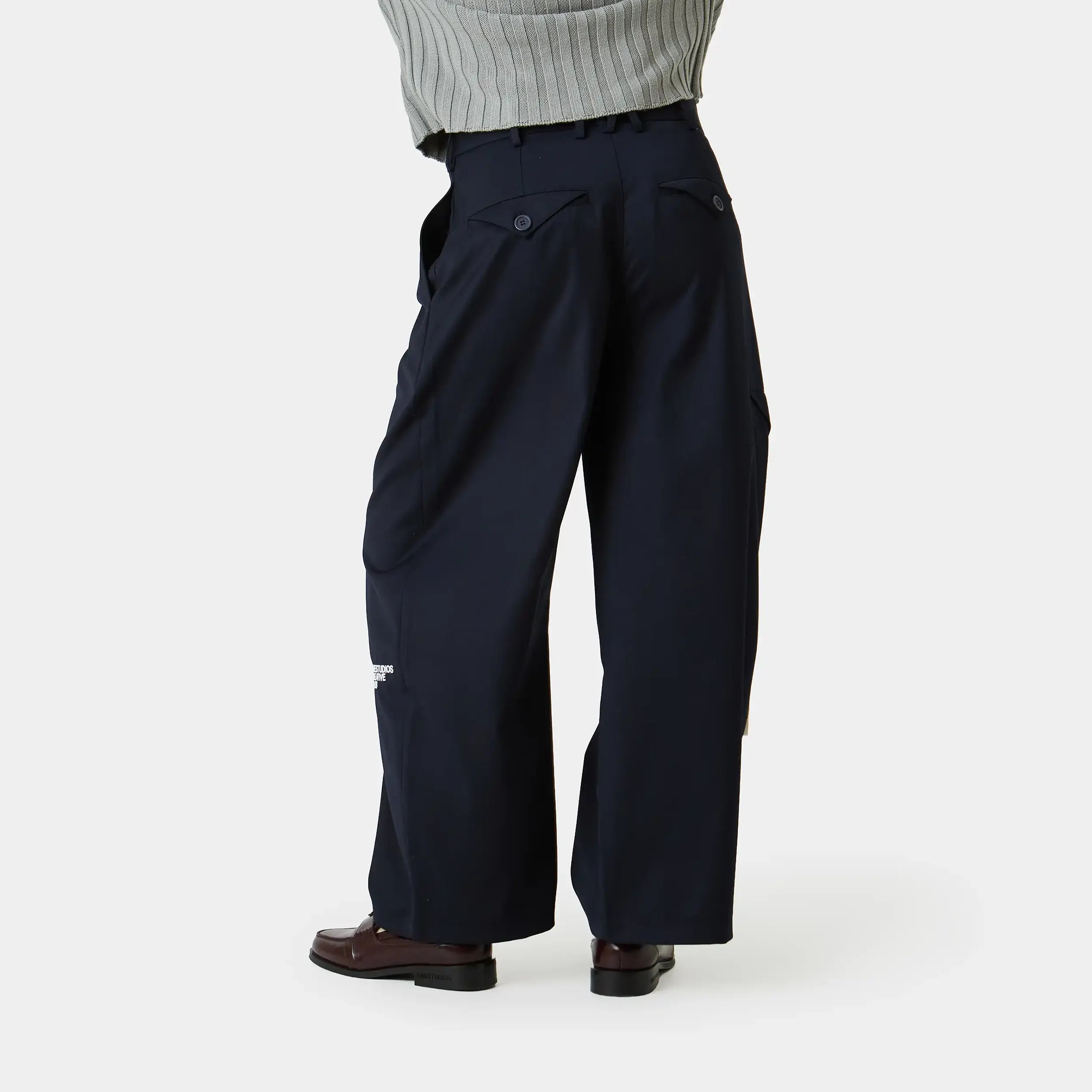 Borca Navy Tailored Pants Pants Eme Studios