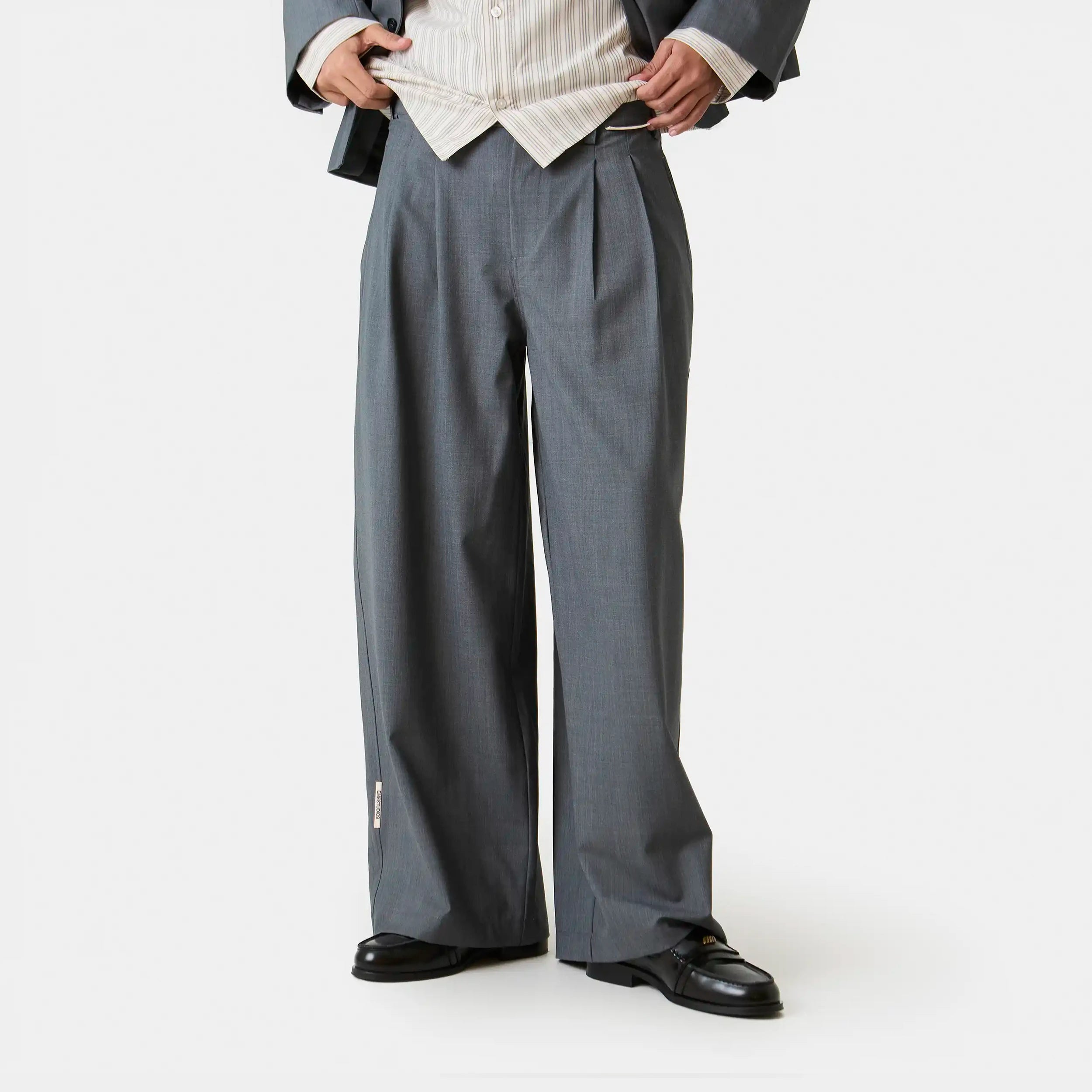 Orbit Slate Tailored Pants Pants Eme Studios