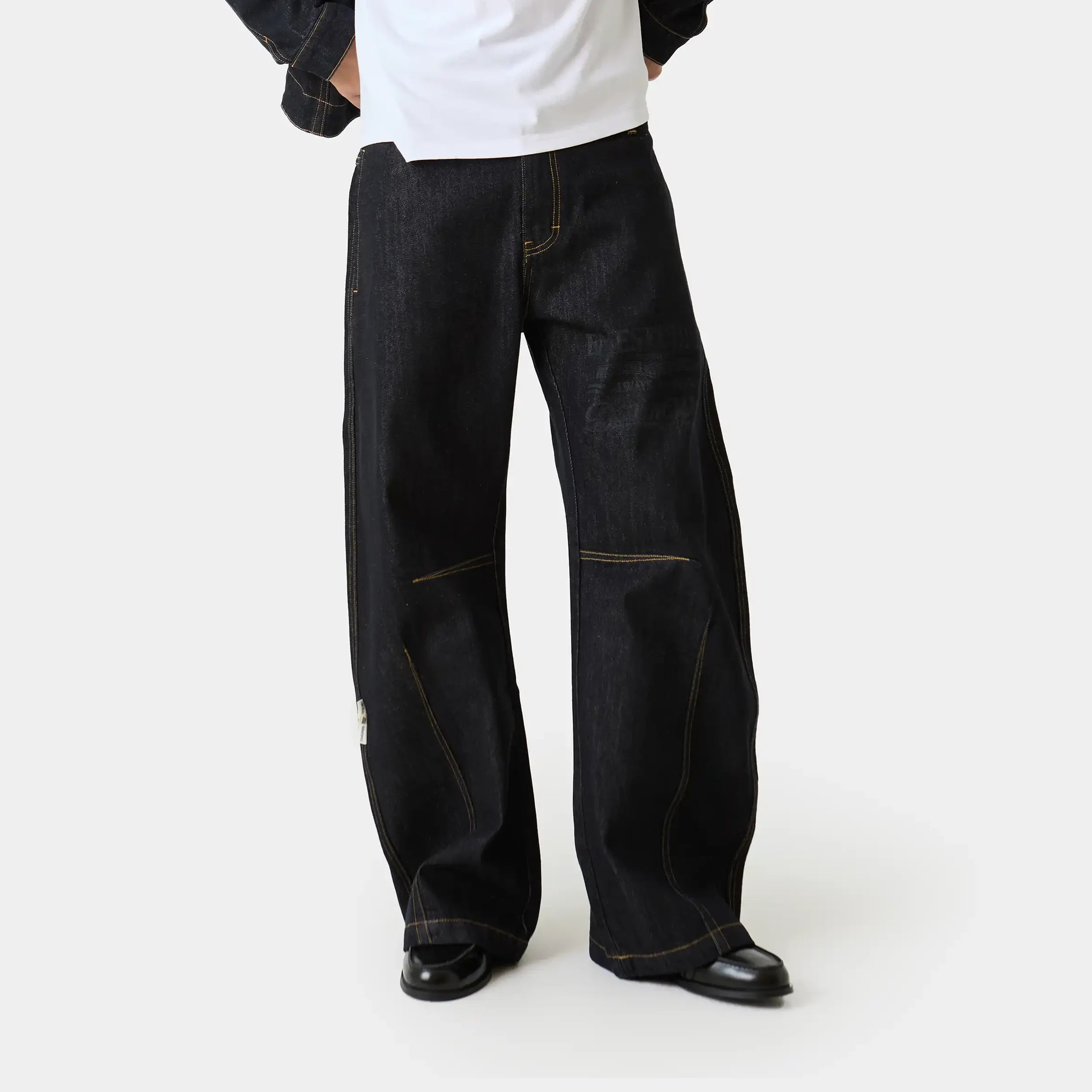 Ledger Raw Denim Pants Pants Eme Studios