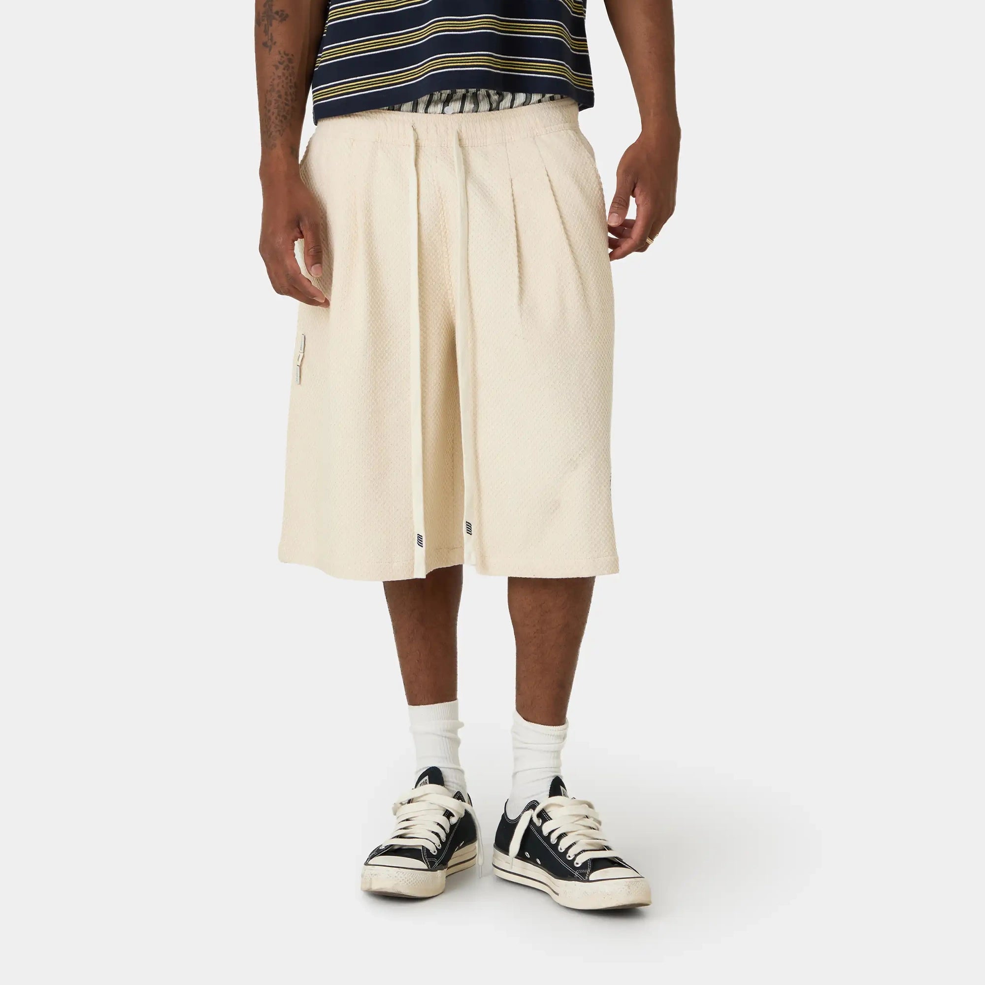 Casse Off Sand Waffle Jorts Shorts Eme Studios