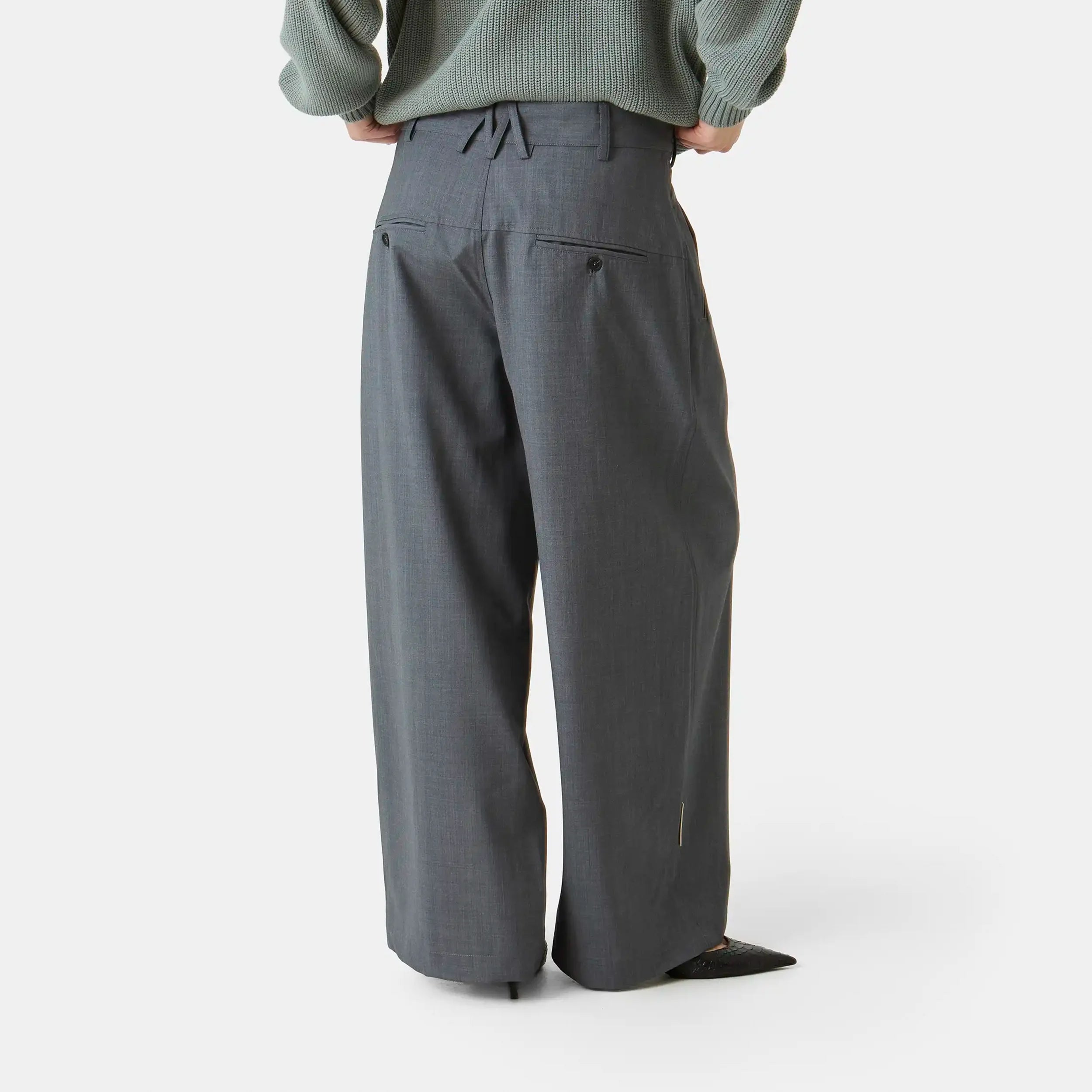 Orbit Slate Tailored Pants Pants Eme Studios