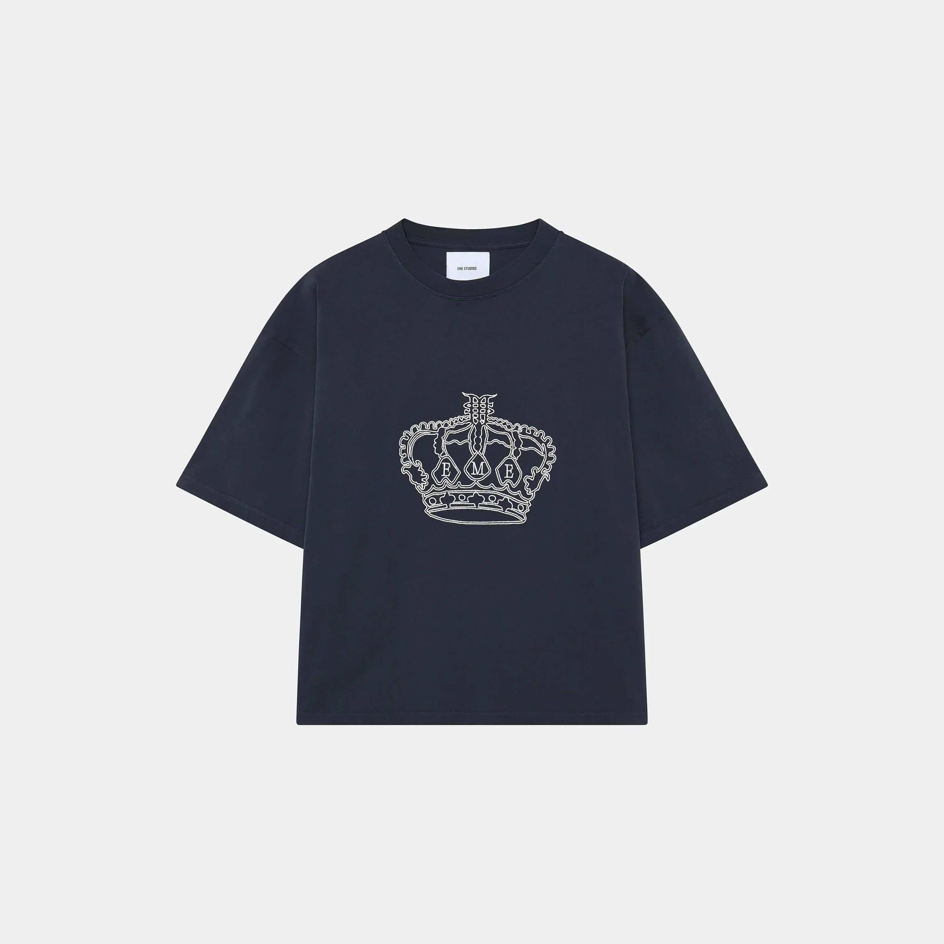 Crown Navy Oversized Tee T-shirts eme