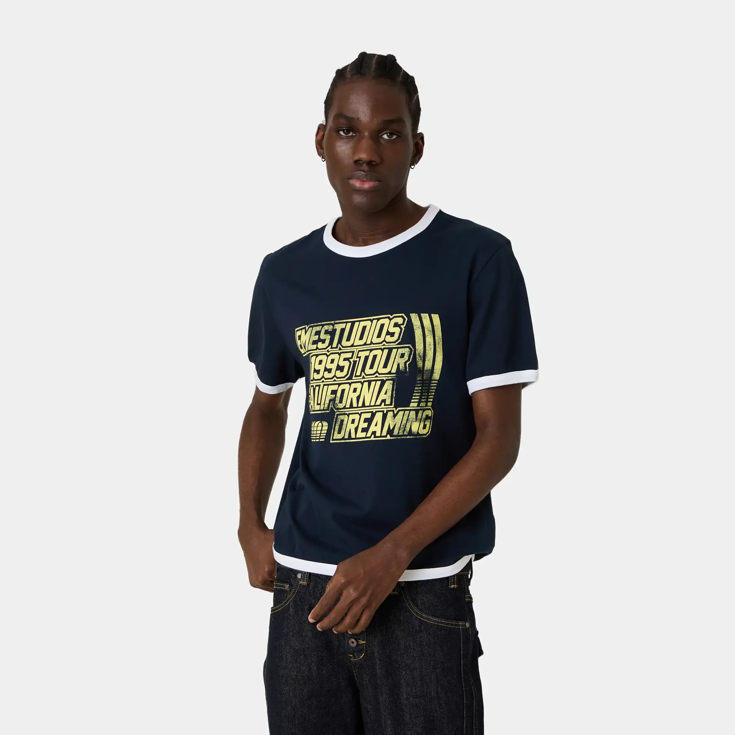 California Navy Oversized Tee T-shirts Eme Studios