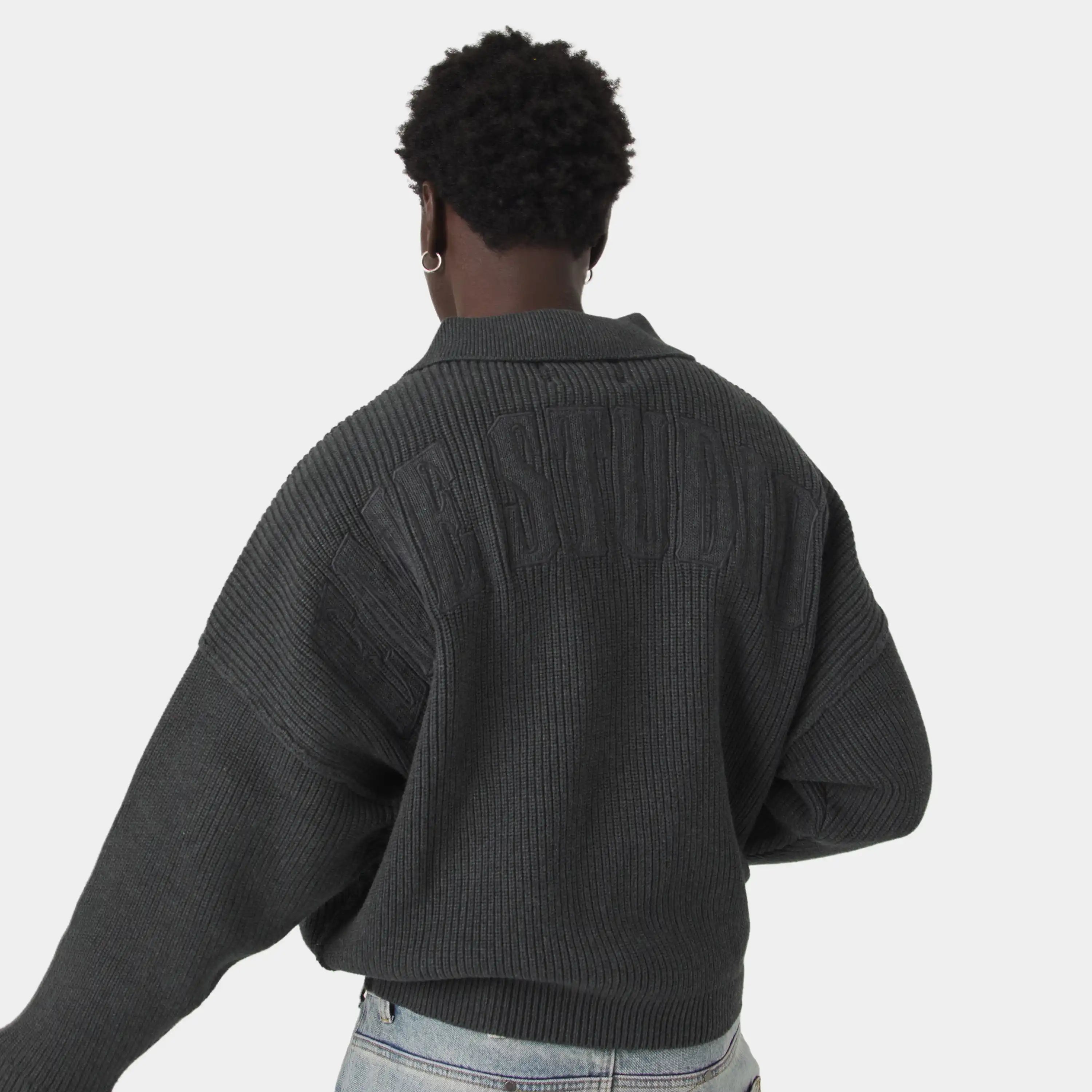 Collar Carbon Zipper Knit Knitwear Eme Studios
