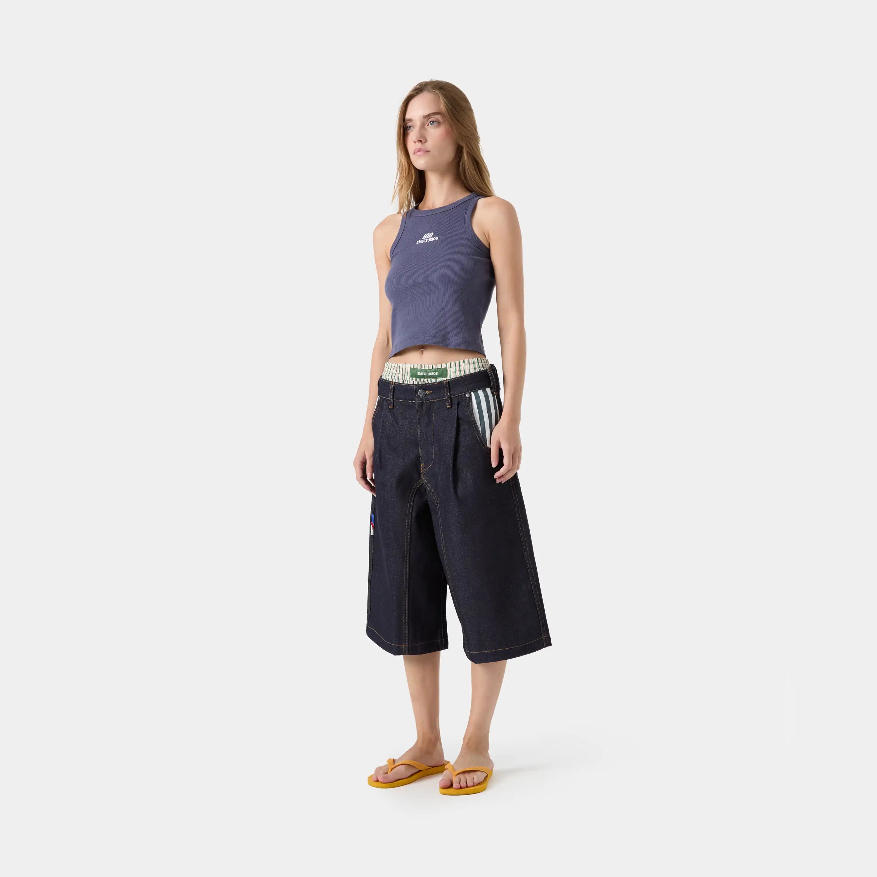 Tibiacore Raw Denim Jorts Shorts eme