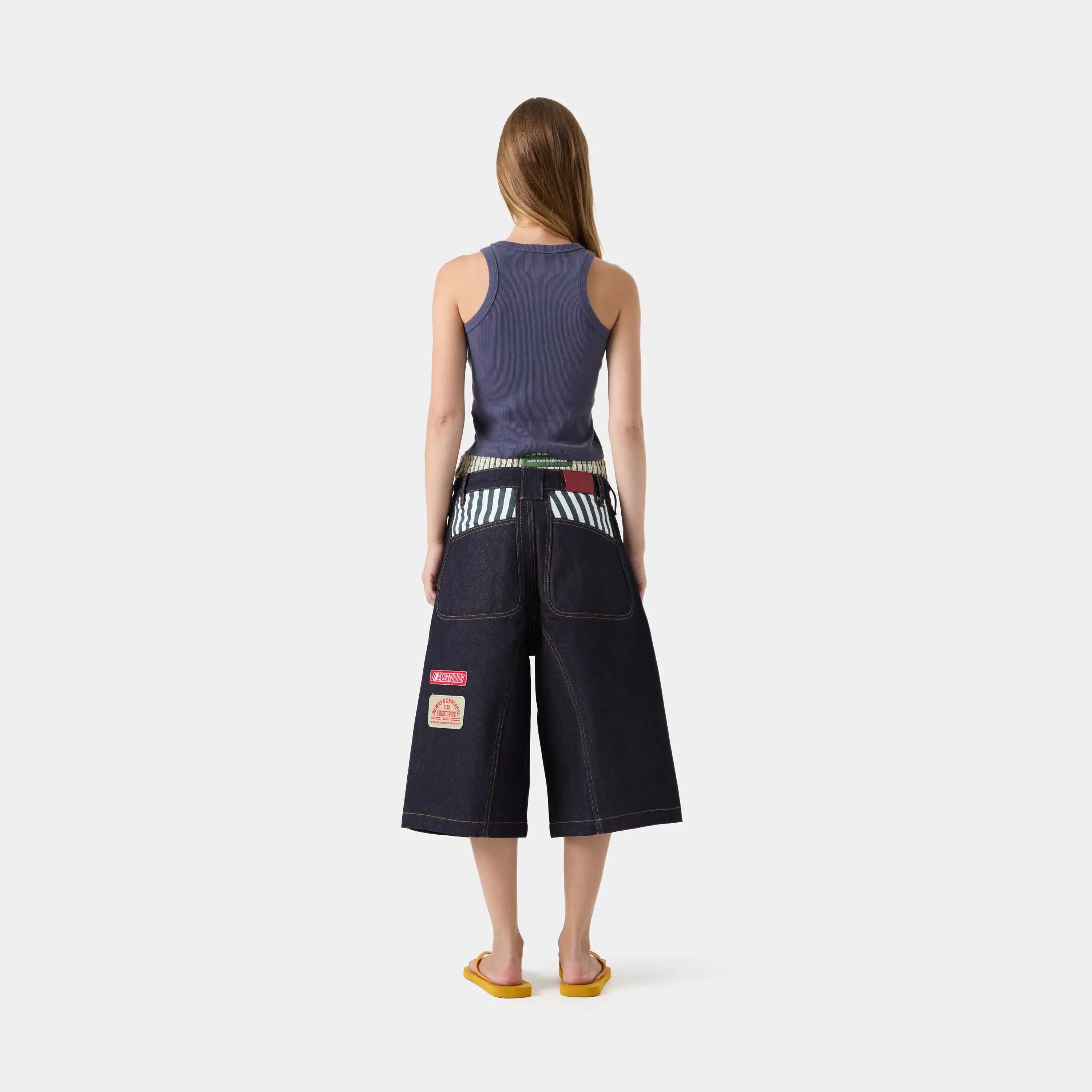 Tibiacore Raw Denim Jorts Shorts eme