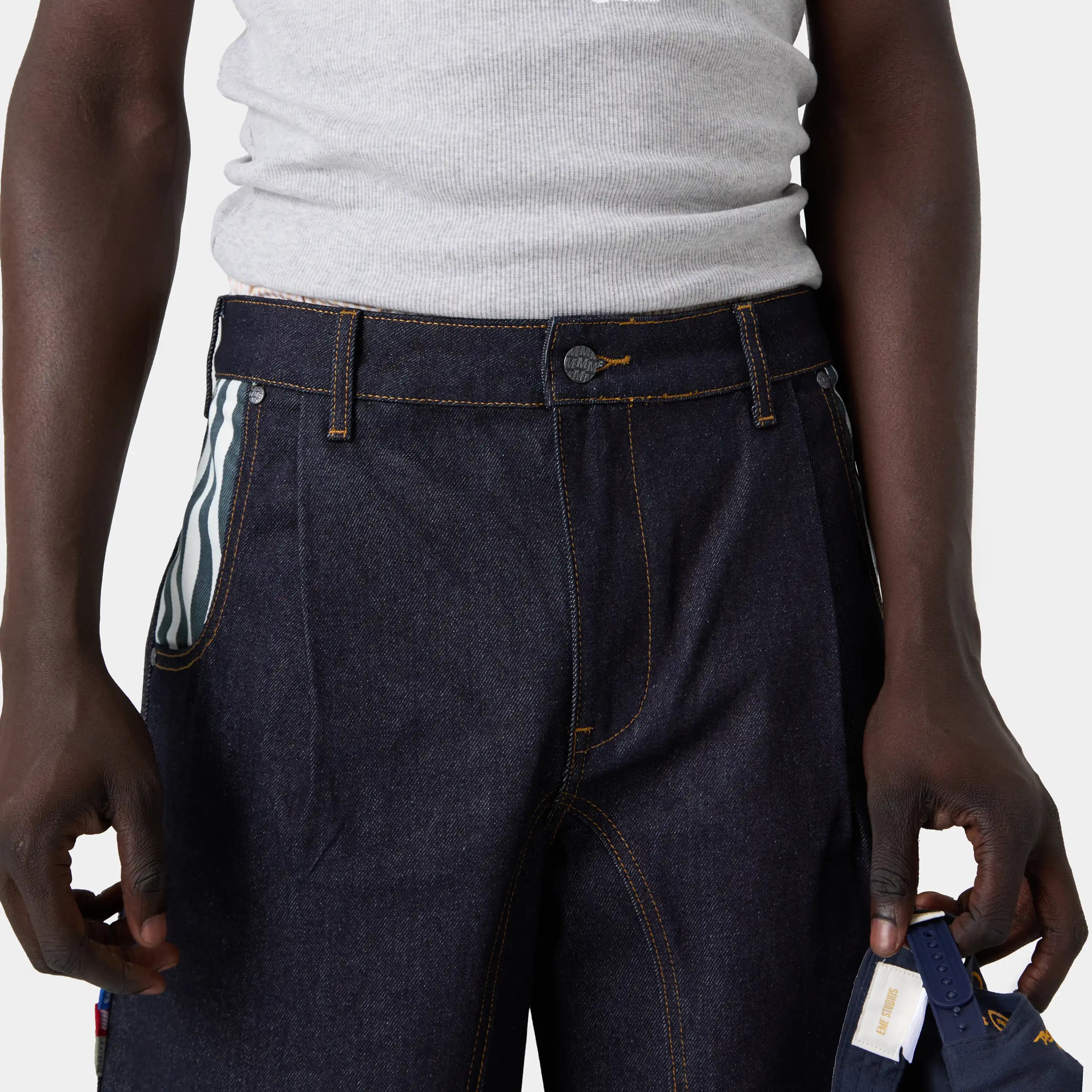 Tibiacore Raw Denim Jorts Shorts eme