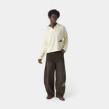 Kiff Off Sand Distressed Knit Polo Knitwear eme