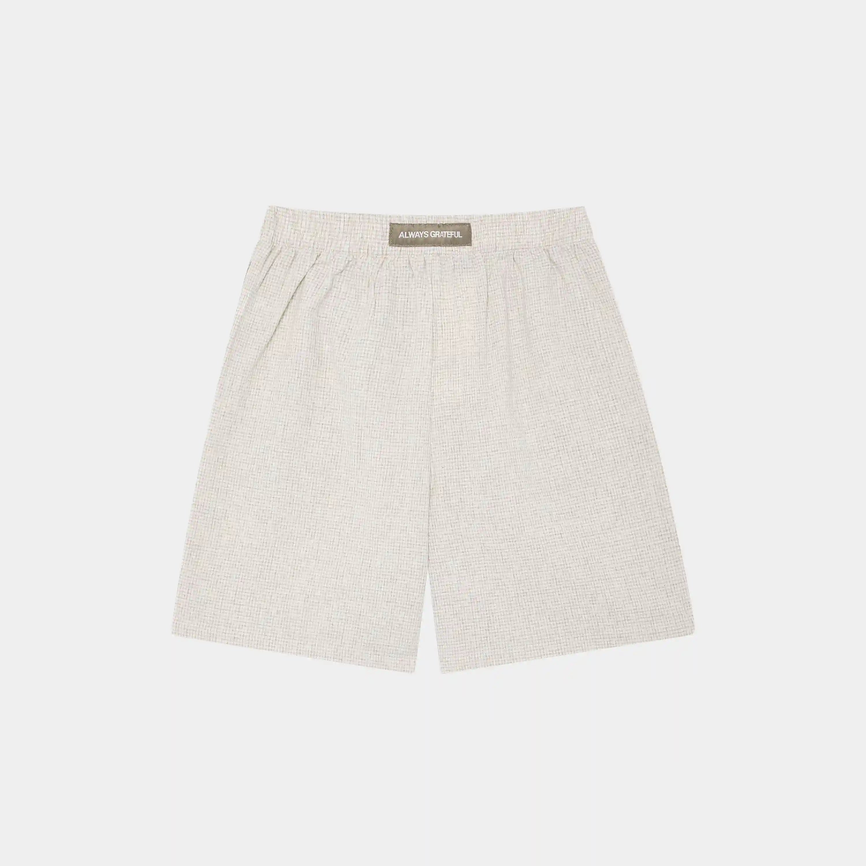 Llaut Jammies LS Off Sand Vichy Shorts eme