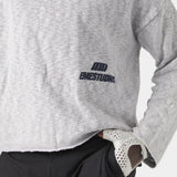 Kiff Grey Distressed Knit Polo Knitwear eme