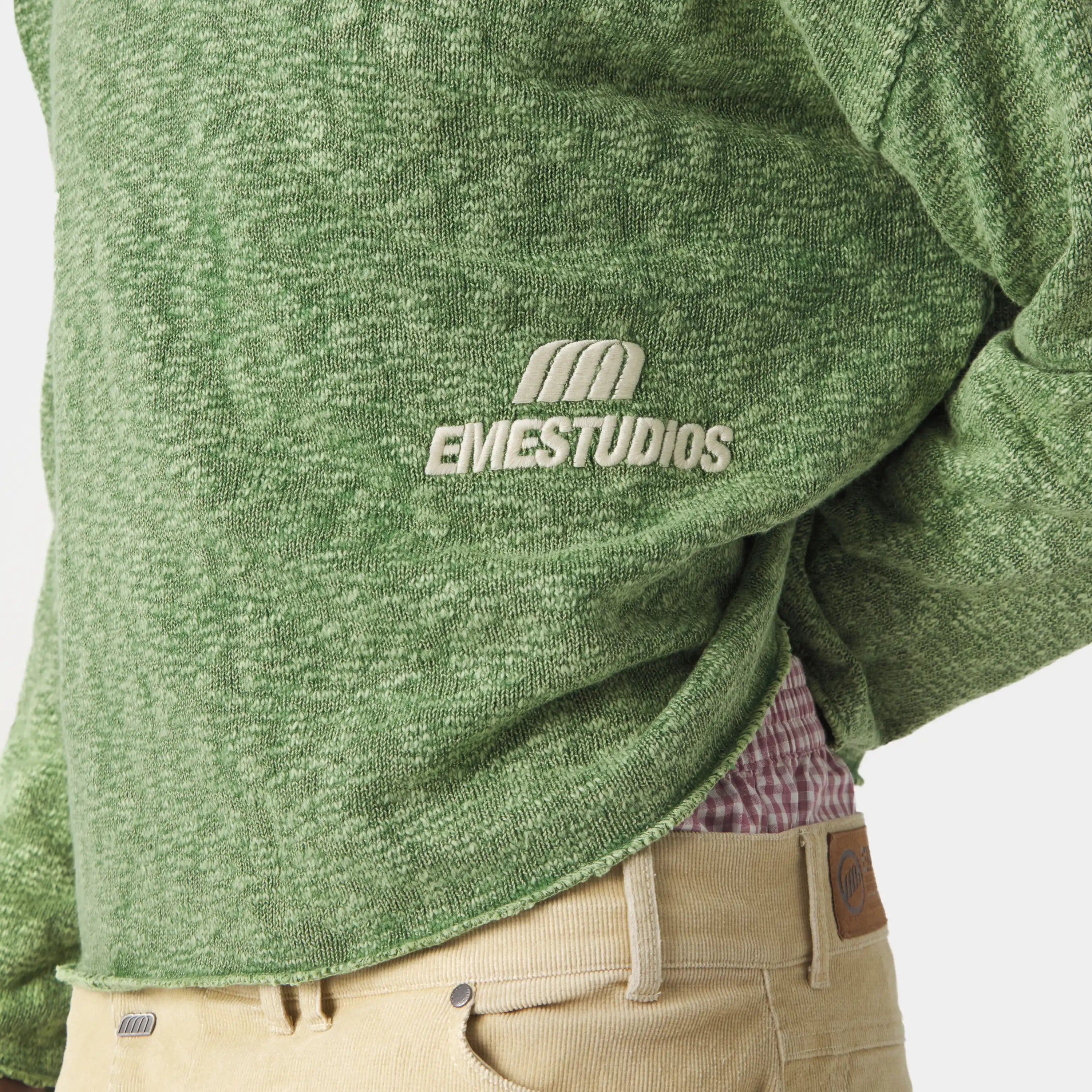 Kiff Bottle Distressed Knit Polo Knitwear eme