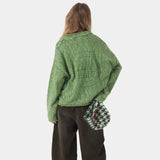 Kiff Bottle Distressed Knit Polo Knitwear eme