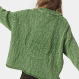 Kiff Bottle Distressed Knit Polo Knitwear eme