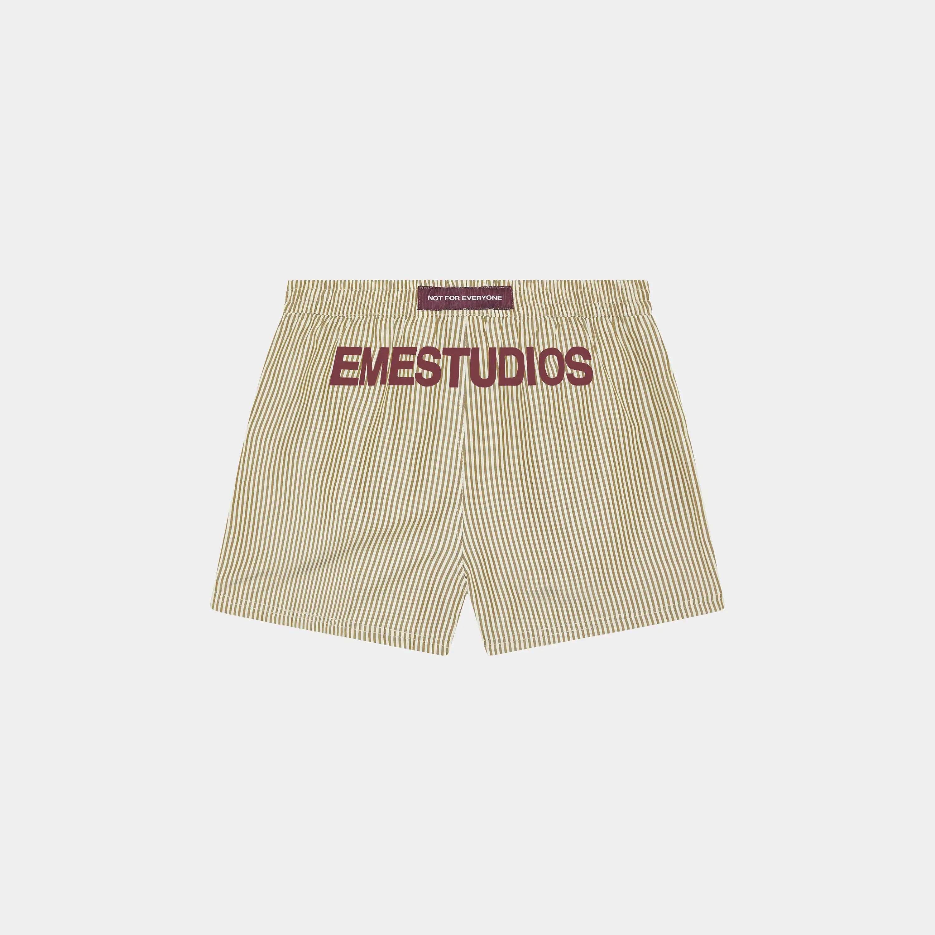 Lucky Striped Burgundy Boxers Underwear Eme Studios